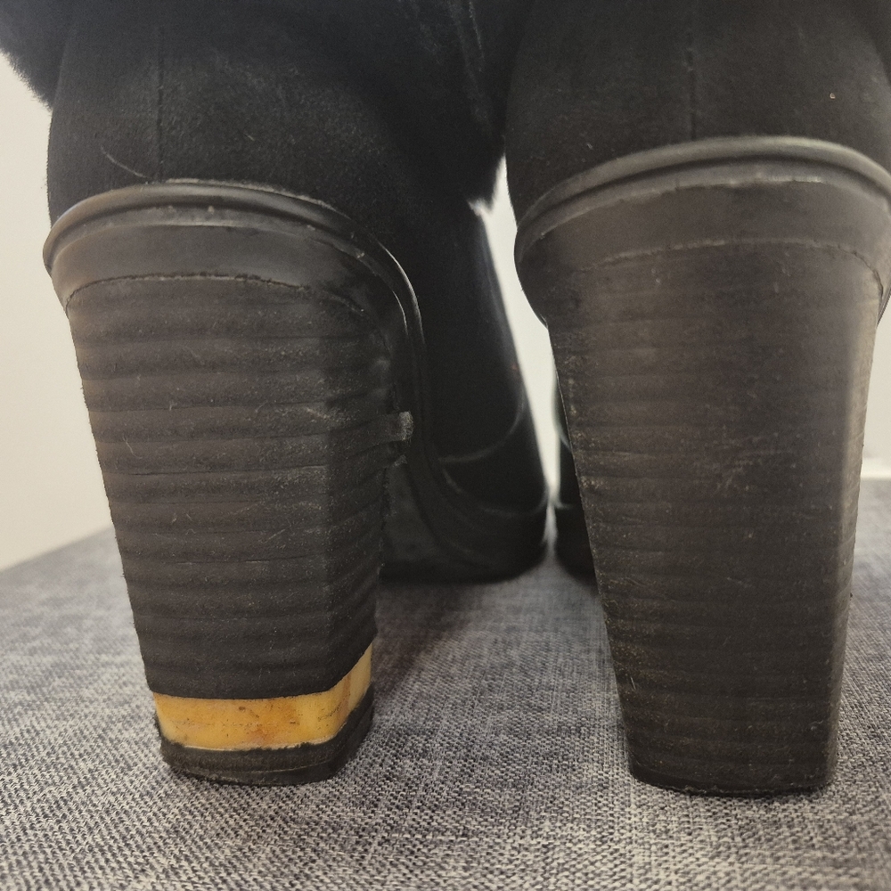 Natural Suede and Real Fur Lined Winter Ankle Boots Super Warm - Picture 14 of 17